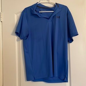 Men’s Blue Under Armour Golf Polo Size Large